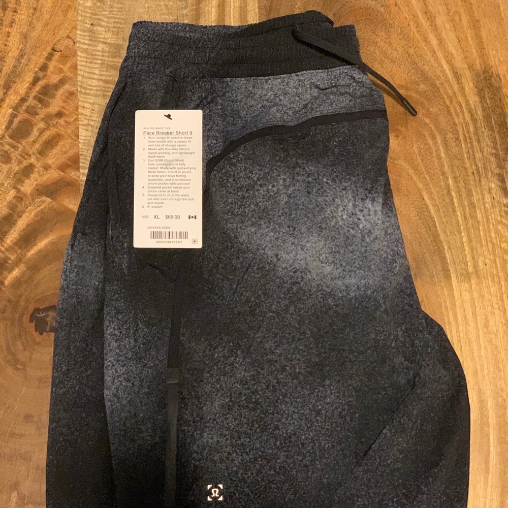 Men’s NWT XL Pace Breaker Short 9